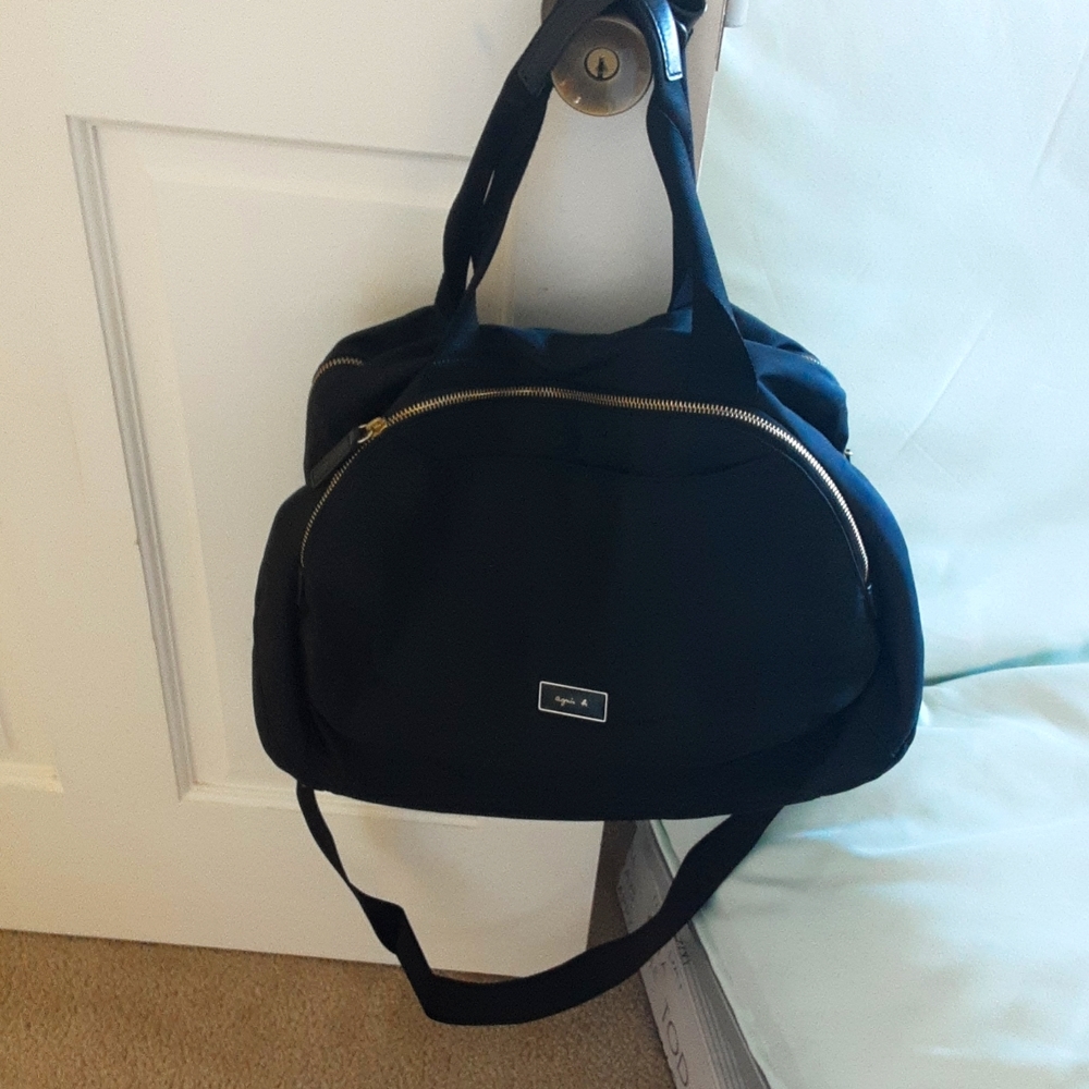 Black multi pockets Agnes B bag